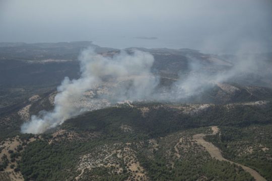 Υπό πλήρη έλεγχο η πυρκαγιά στη Θάσο