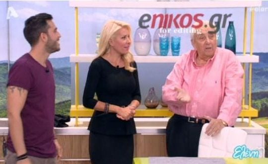 «Ντου» Κοντομηνά στην… κουζίνα της Μενεγάκη