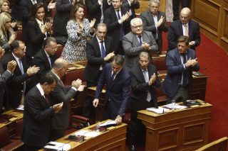 «Θεσμικό εκφυλισμό» κατήγγειλε ο Μητσοτάκης