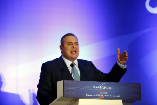 «Η ώρα της δικαίωσης» για τον Πάνο Καμμένο