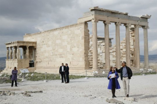 O Ομπάμα στην Ακρόπολη [VIDEO]
