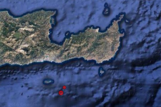 Δύο σεισμοί τα μεσάνυχτα στην Ιεράπετρα