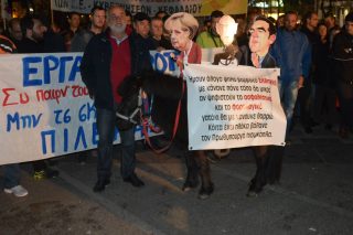 Κώστας Βάρναλης και γαϊδουροσύρτες