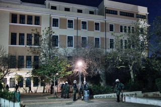 Πλήθος ΜΑΤ στις εκδηλώσεις της Νομικής