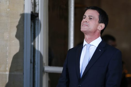 Διαδηλωτής αλεύρωσε τον Βαλς στο Στρασβούργο