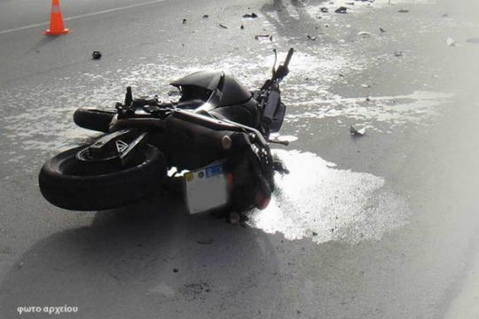 Σοβαρό τροχαίο με μηχανάκι και αγροτικό στο Ηράκλειο