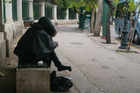 Θερμαινόμενος χώρος στην Αθήνα λόγω ψύχους