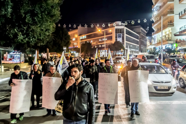 Ξανά στους δρόμους οι Χανιώτες ενάντια στο αεροπλανοφόρο