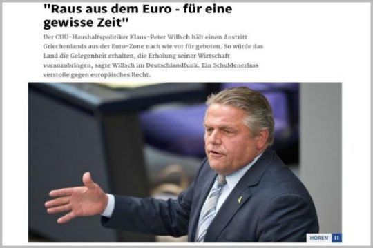«Φύγετε από την ευρωζώνη για λίγο»