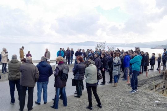 Σητεία: Διαμαρτυρίες των κατοίκων για την παραλιακή οδό
