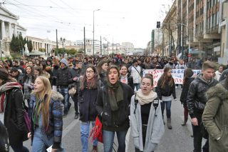Μαθητική πορεία για το εξεταστικό