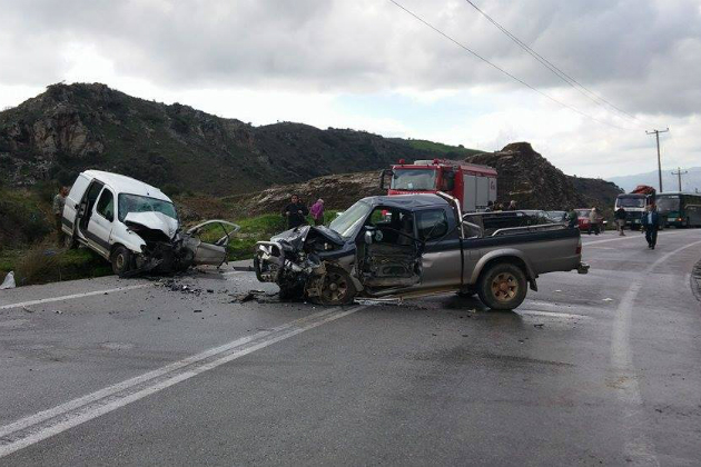 Μία νεκρή και δύο τραυματίες σε τροχαίο στο Κολυμπάρι