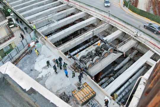 Δυστύχημα σε εργοτάξιο του Μετρό Θεσσαλονίκης