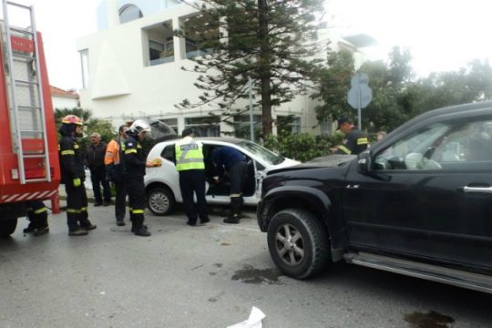 Τροχαίο με τραυματία στο κέντρο των Χανίων