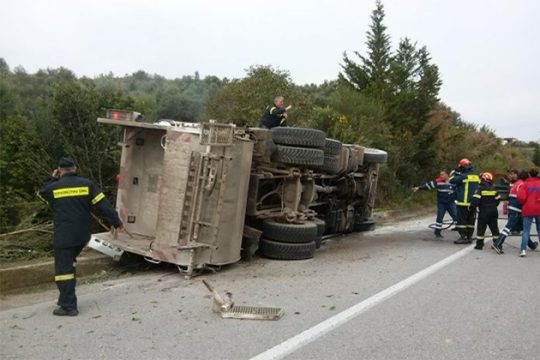 Νεκρός οδηγός απορριμματοφόρου στα Χανιά