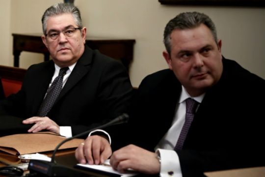 Ευχές Καμμένου-Κουτσούμπα