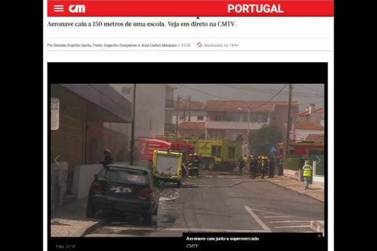 Συντριβή αεροσκάφους κοντά σε σούπερ μάρκετ