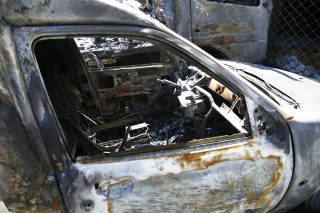 Φωτιά σε πέντε οχήματα, στον λόφο του Στρέφη