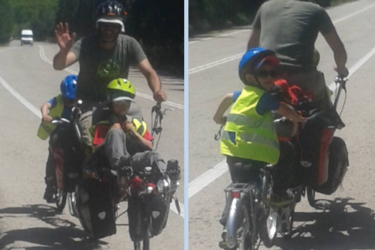 Δελφοί οικογενειακώς με ποδήλατα μέσω… Διστόμου