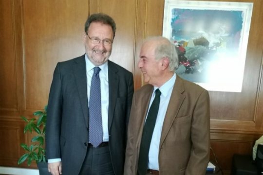 Επαφές για χρηματοδότηση έργων είχε στην Αθήνα ο Β. Λαμπρινός