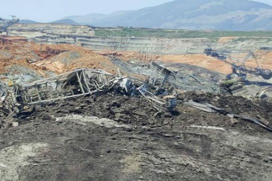 Τεράστια κατολίσθηση στο ορυχείο Αμυνταίου