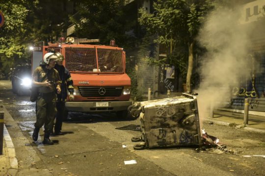 Τραυματισμός αστυνομικών σε επεισόδια στην Αθήνα