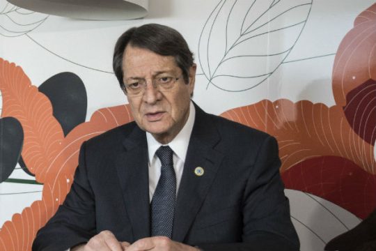 Αναστασιάδης: Είναι η ώρα της Τουρκίας