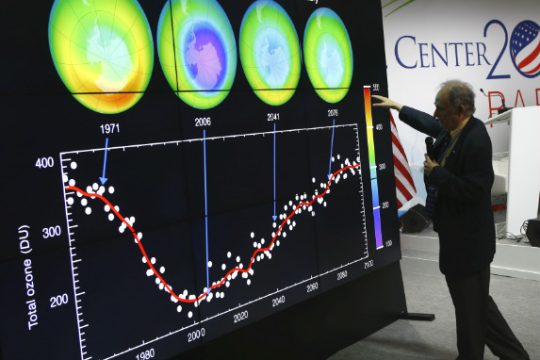 Χημική ουσία καθυστερεί την αποκατάσταση της τρύπας του όζοντος