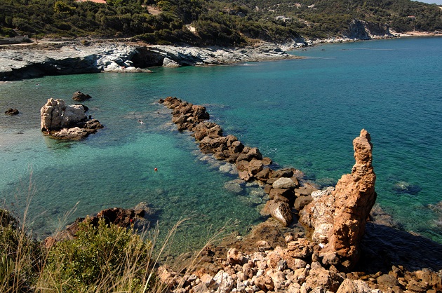 Στη θάλασσα από το μονοπάτι