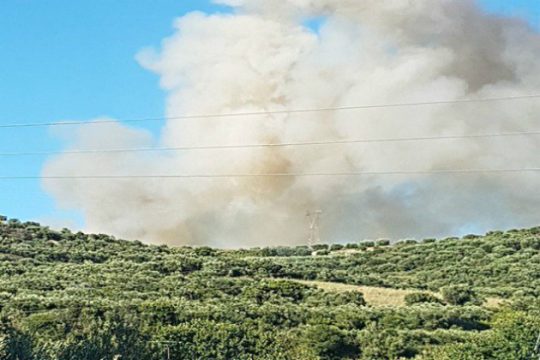 Σε ύφεση η φωτιά στον Αποκόρωνα Χανίων