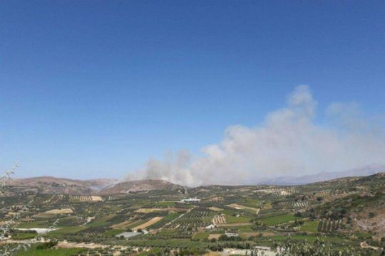 Καμμένα 250 στρέμματα στη Μονή Αγκαράθου
