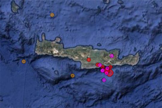 Σεισμός 5,3 Ρίχτερ στην Κρήτη – Συνεχείς μετασεισμοί