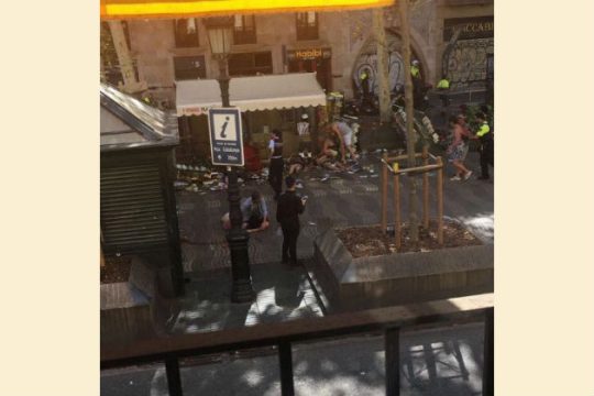Φορτηγό έπεσε σε πλήθος στη Βαρκελώνη
