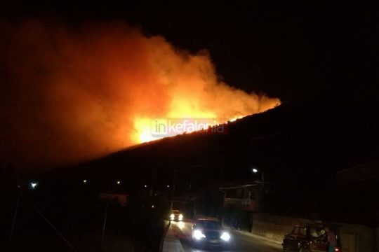 Άλλη μία νύχτα αγωνίας στην Κεφαλονιά