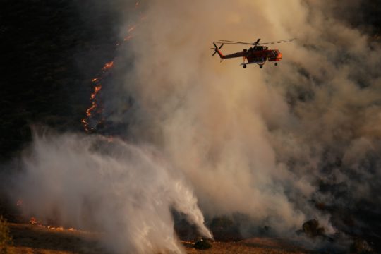 Κινδύνευσαν σπίτια στις Σπέτσες