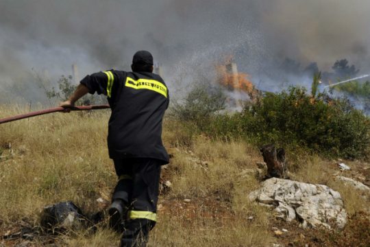 Πυρκαγιά σε παλιά χωματερή στην Αλεξανδρούπολη