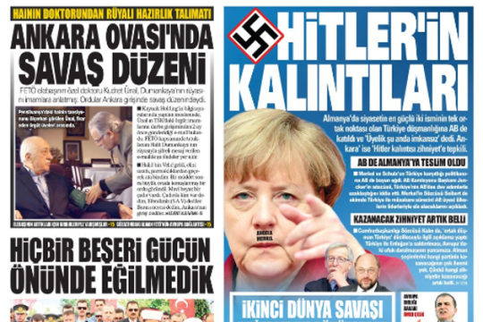 Τουρκική εφημερίδα παρομοιάζει τη Μέρκελ με τον Χίτλερ