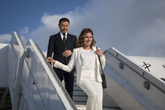 «Ποδαρικό» των πτήσεων της Air China στο «Ελ. Βενιζέλος»