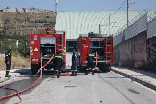 Ξανά φωτιά στο στρατιωτικό αεροδρόμιο Τυμπακίου