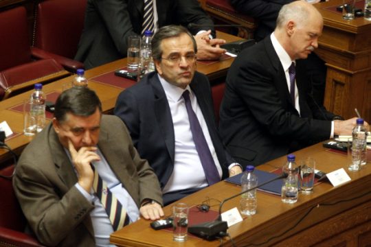 Ο Αντ. Σαμαράς διαψεύδει μέσω της «Εφ.Συν.» τον Γ. Παπανδρέου