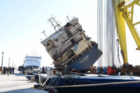 Στη στεριά και πάλι το «Cabrera»