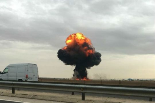 Μαχητικό F-18 συνετρίβη κοντά στη Μαδρίτη