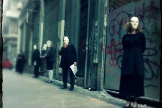 Εικαστική παρέμβαση στην Ομόνοια