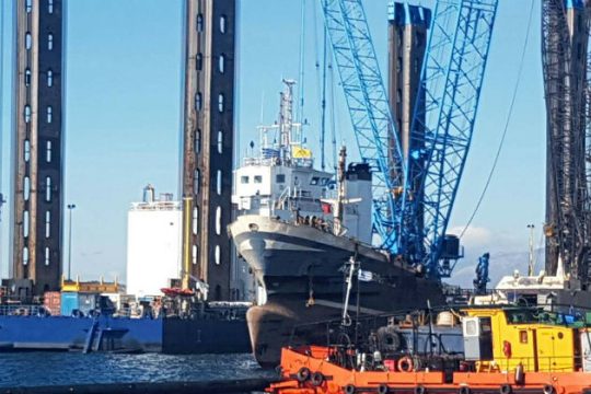 Ολοκληρώθηκε η ανέλκυση του «Αγία Ζώνη ΙΙ»