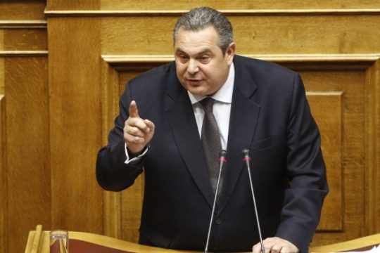 Αιχμές και κόντρες κατά την ομιλία Καμμένου