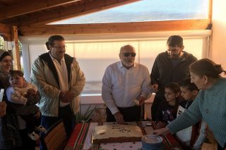 Πρωτοχρονιά Π. Κουρουμπλή με οικογένεια προσφύγων