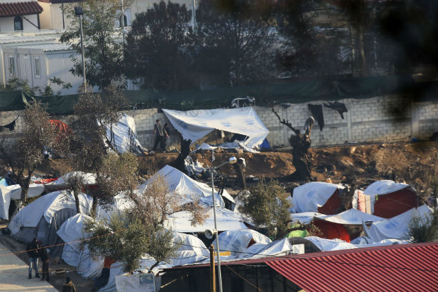 Τραυματισμοί και ζημιές από τα επεισόδια στη Μόρια