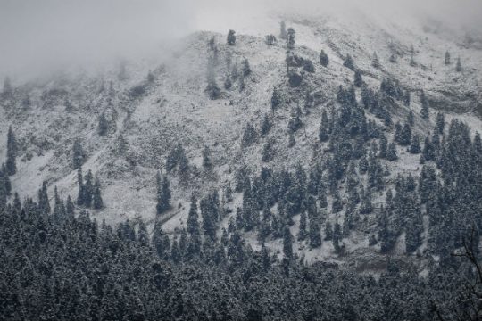 Διακοπές κυκλοφορίας λόγω χιονοπτώσεων