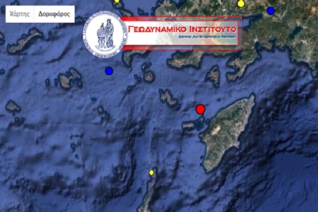 Σεισμική δόνηση δυτικά της Ρόδου