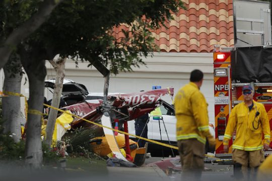 Τρεις νεκροί από πτώση ελικοπτέρου πάνω σε σπίτι